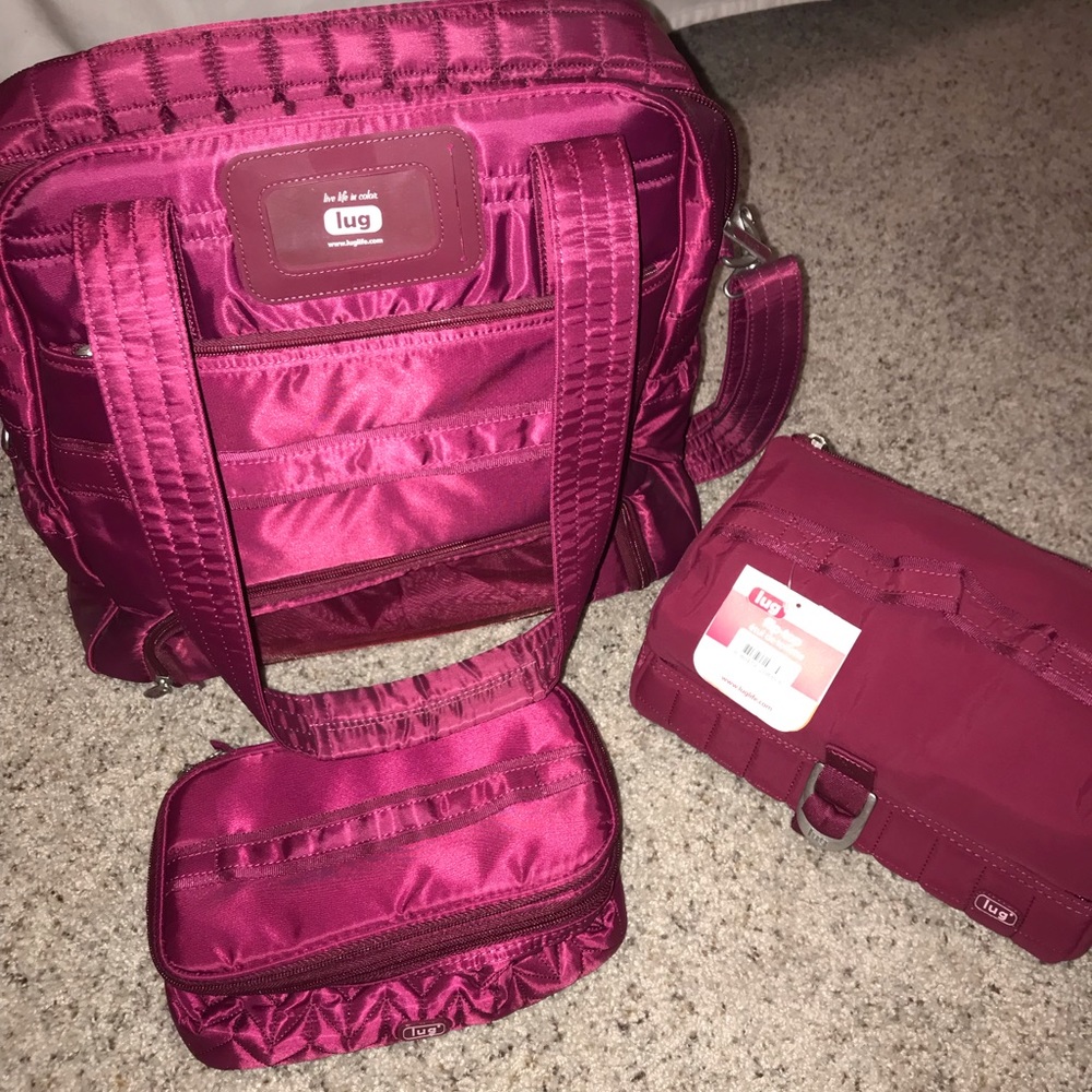 Three matching Lug bags
